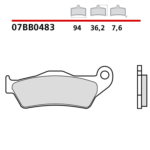 Brembo Pastiglie freno Ducati DESMO 450 MX 2025-2025
