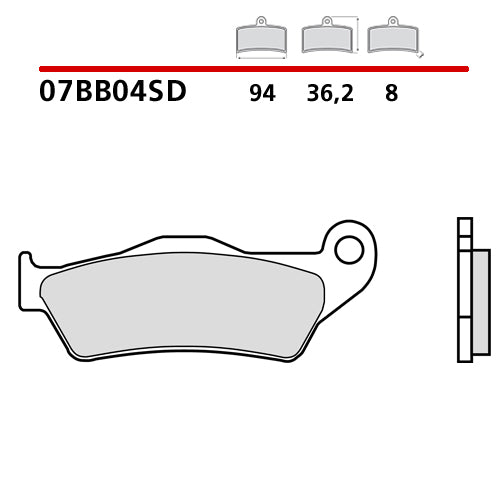 Brembo Pastiglie freno Ducati DESMO 450 MX 2025-2025