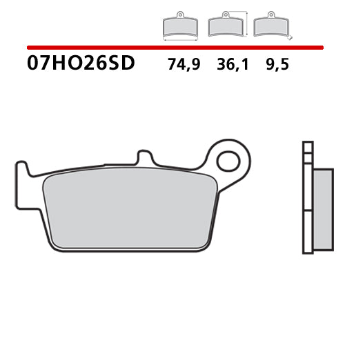 Brembo Pastiglie freno GasGas 125 EC 2000-2015