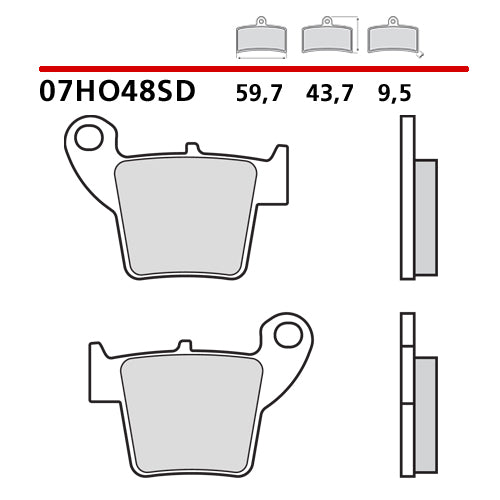 Brembo Pastiglie freno Honda CR 125 2002-2007 standard