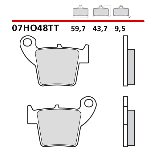 Brembo Pastiglie freno Honda CR 125 2002-2007