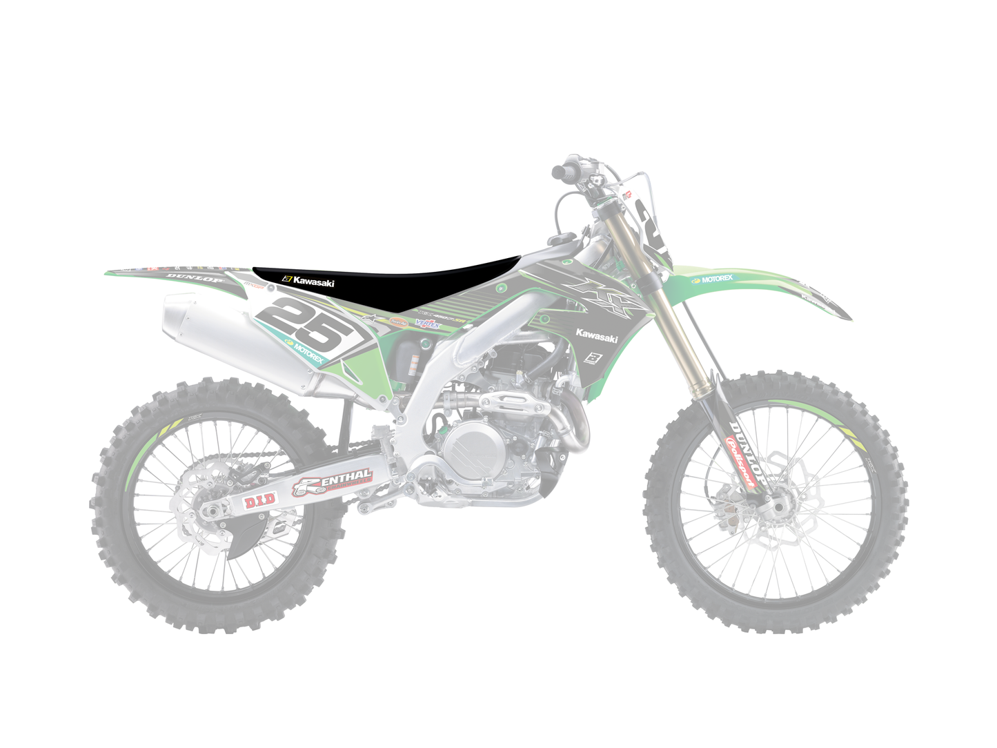 Blackbird Racing Coprisella Kawasaki KX 250 F 2021-2025 Nero