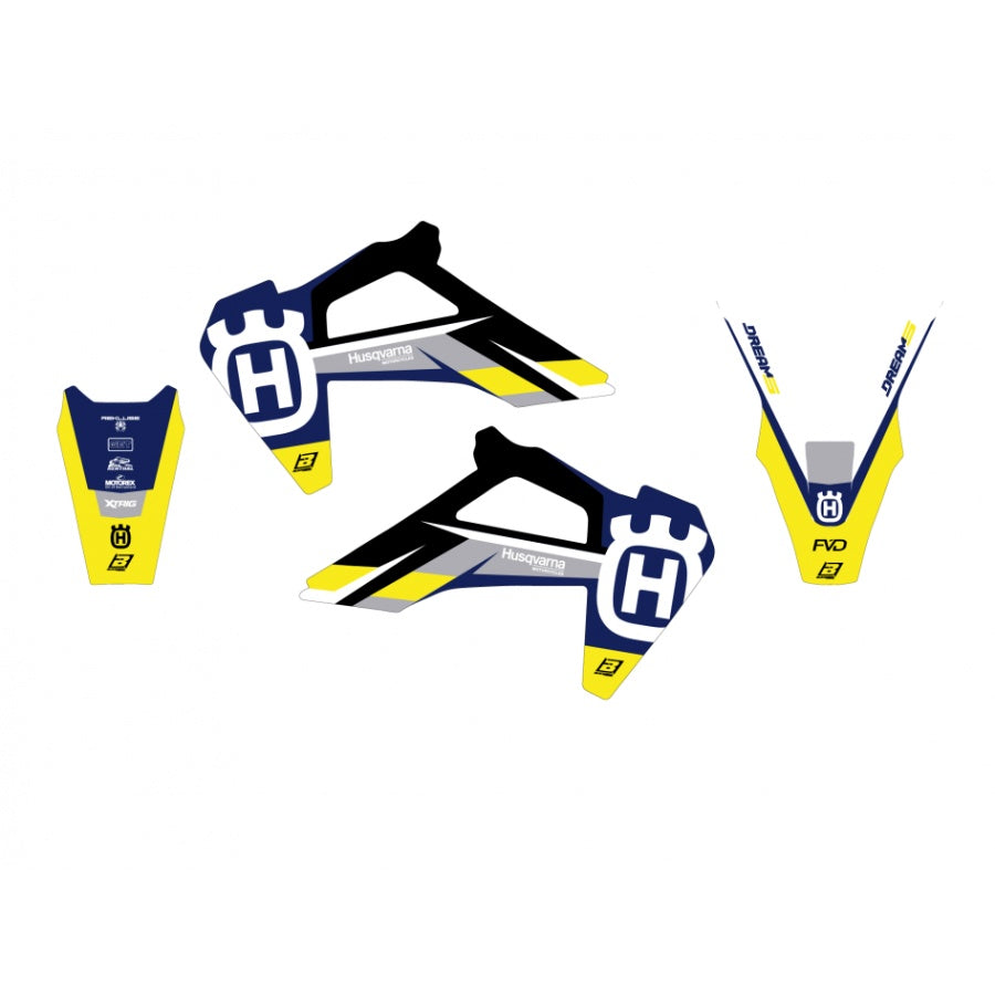 Blackbird Racing Kit completi grafiche Husqvarna 125 TC 2019-2022
