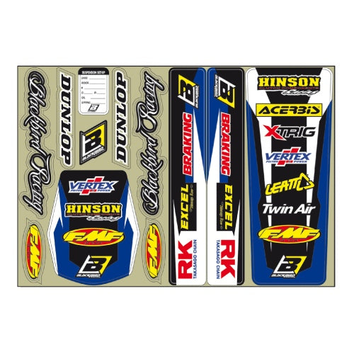 Blackbird Racing Adesivi vari Universale Blu