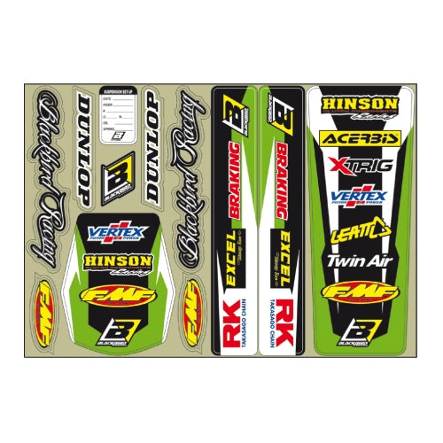 Blackbird Racing Adesivi vari Universale Verde