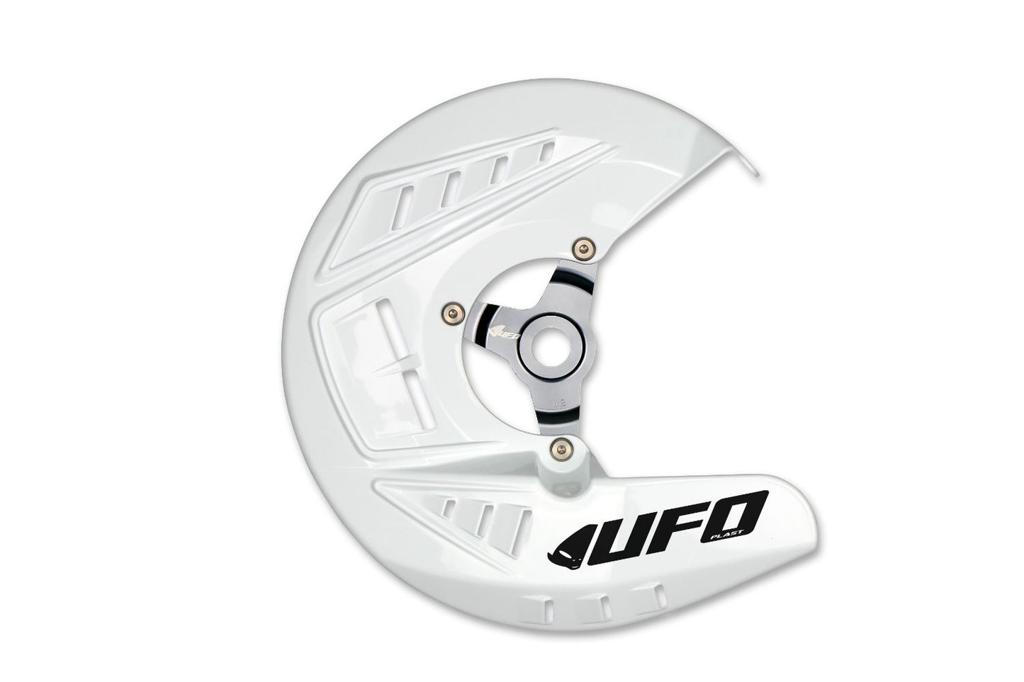 UFO Plast Protezione disco anteriore Husqvarna 125 TC 2014-2014 Bianco