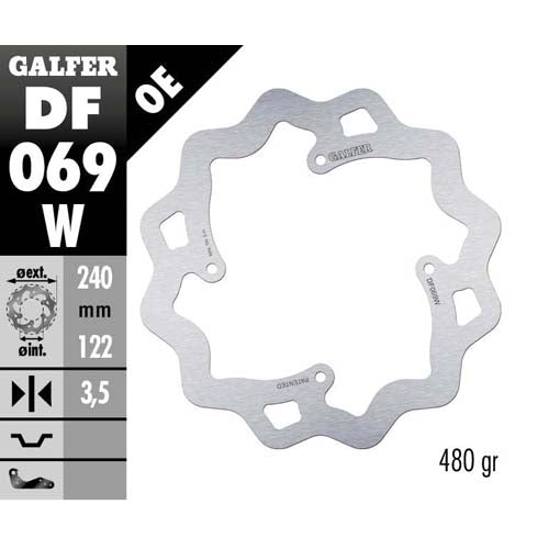 Galfer Dischi freno Wave Honda CR 125 2002-2007 posteriore