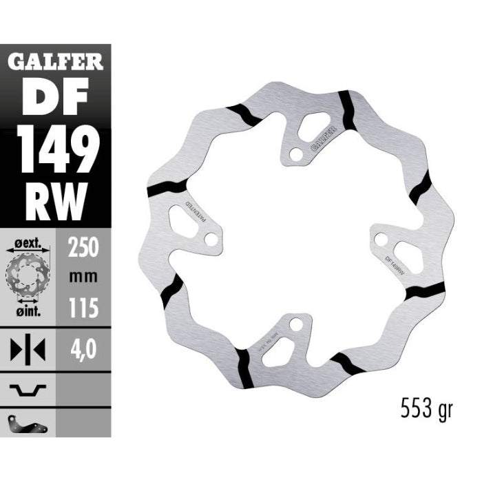 Galfer Dischi freno Race Kawasaki KX 250 F 2020-2020 posteriore