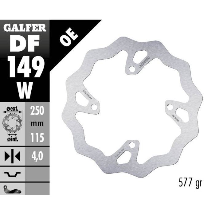 Galfer Dischi freno Wave Kawasaki KX 250 F 2020-2020 posteriore