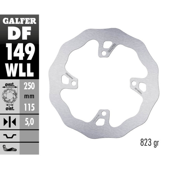 Galfer Dischi freno Wave Kawasaki KX 250 F 2020-2020 posteriore