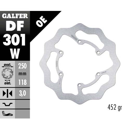 Galfer Dischi freno Wave Suzuki RM 125 1989-2012 anteriore