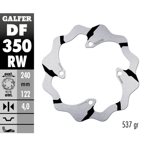 Galfer Dischi freno Race Suzuki RMZ 250 2007-2025 posteriore