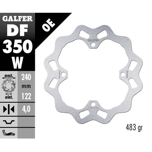 Galfer Dischi freno Wave Suzuki RMZ 250 2007-2025 posteriore
