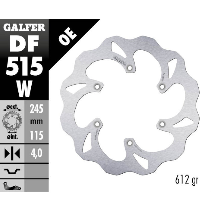 Galfer Dischi freno Wave Fantic 125 XE 2021-2022 posteriore