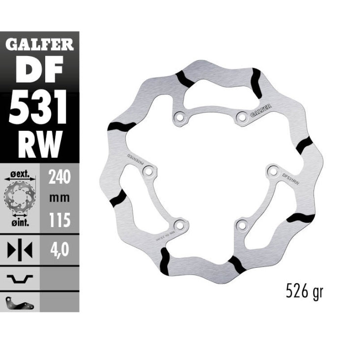 Galfer Dischi freno Race Fantic 125 XE 2023-2025 posteriore