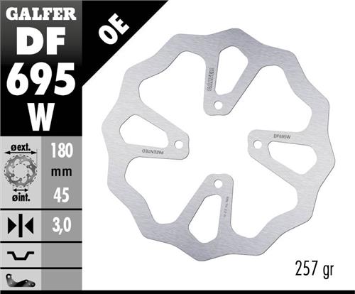 Galfer Dischi freno Wave GasGas 65 MC 2023-2025 posteriore