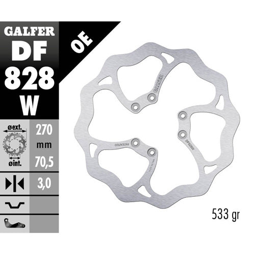Galfer Dischi freno Wave TM EN/MX 125 2004-2025 anteriore