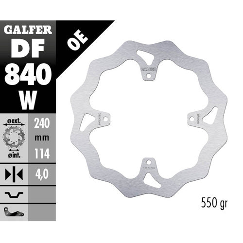 Galfer Dischi freno Wave TM EN/MX 125 2015-2025 posteriore