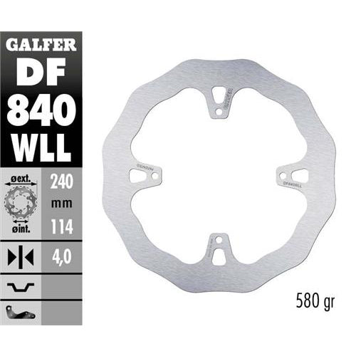 Galfer Dischi freno Wave TM EN/MX 125 2015-2025 posteriore