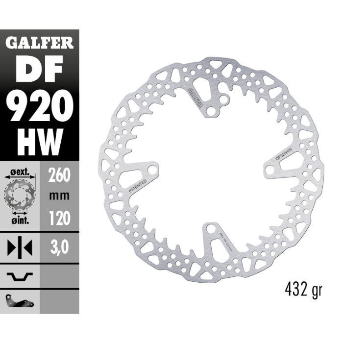 Galfer Dischi freno Shark Sherco 250 SE-R 2014-2025 anteriore