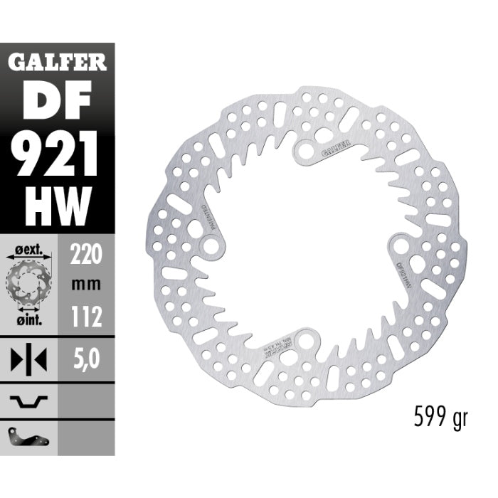 Galfer Dischi freno Shark Sherco 250 SE-R 2014-2025 5 mm posteriore