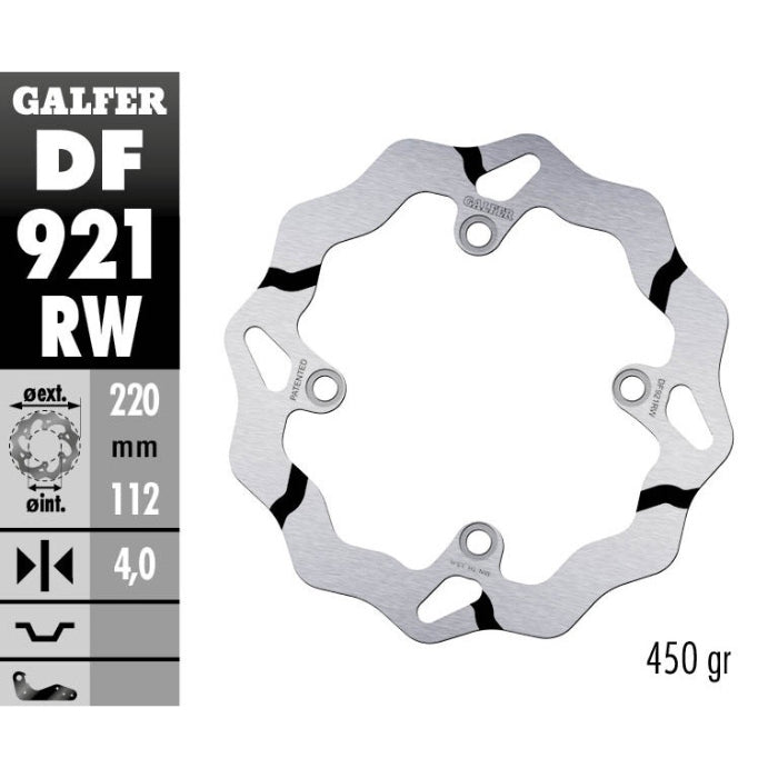 Galfer Dischi freno Race Sherco 250 SE-R 2014-2025 posteriore