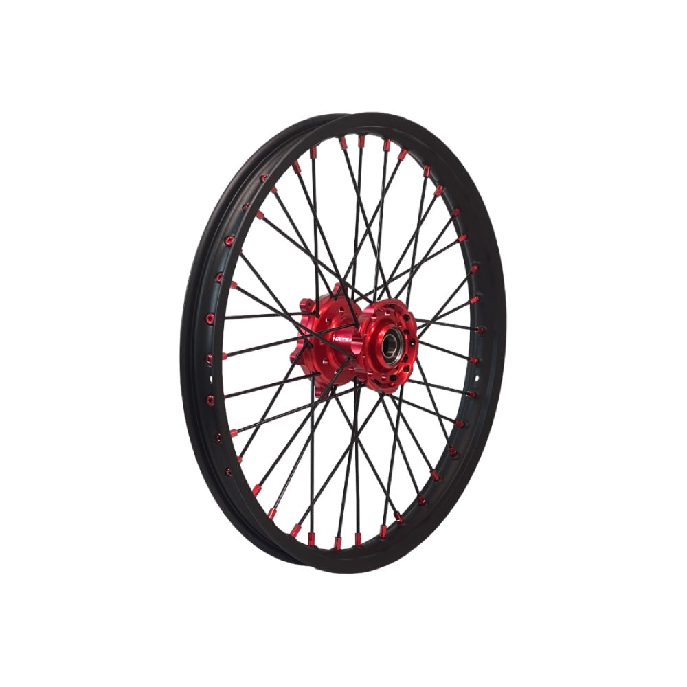 NRTeam Ruote complete offroad Fantic 125 XE 2021-2025 anteriore Rosso
