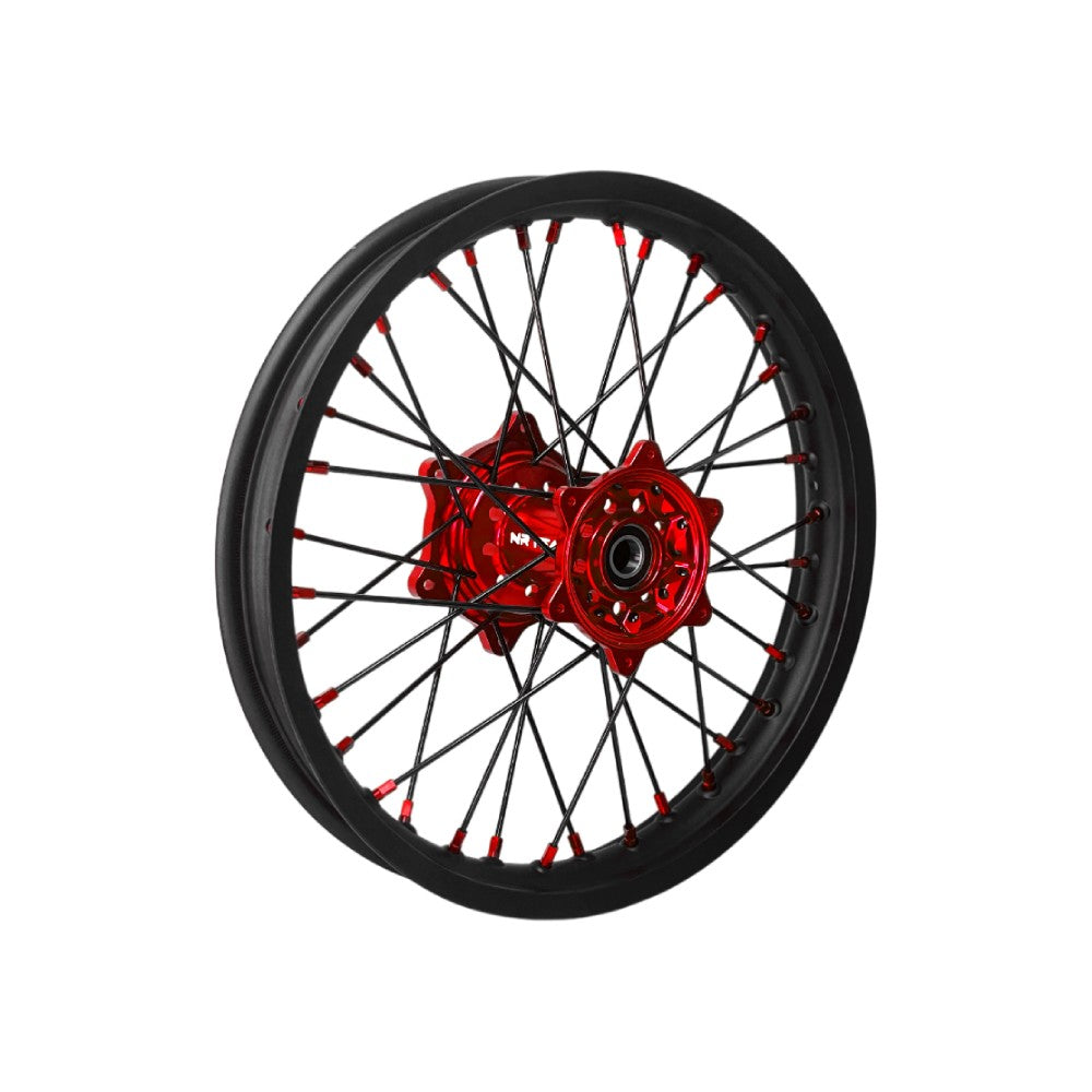 NRTeam Ruote complete offroad Fantic 125 XE 2021-2025 posteriore Rosso