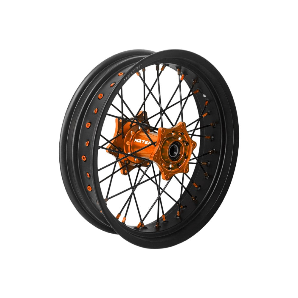 NRTeam Ruote complete motard GasGas 125 MC 2021-2026 Arancione
