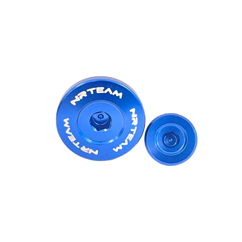 NRTeam Tappi carter motore Fantic 450 XXF 2023-2025 Blu