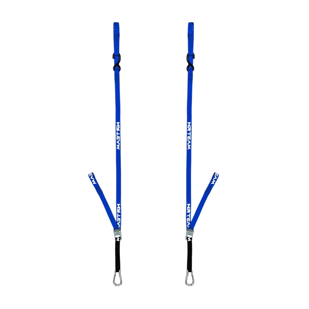 NRTeam Cinghie di fissaggio moto Universale 25mm Blu
