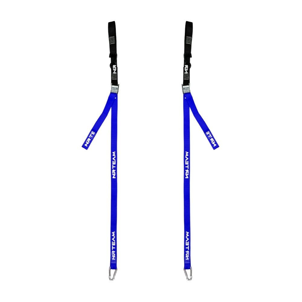 NRTeam Cinghie di fissaggio moto Universale 38mm Blu