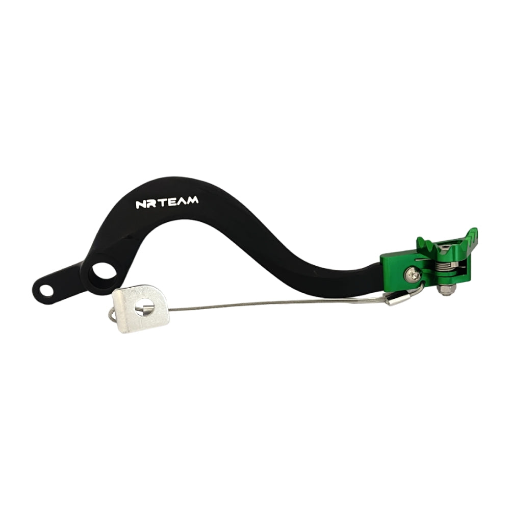 NRTeam Pedale freno posteriore forgiato Kawasaki KX 450 F 2006-2026 Verde