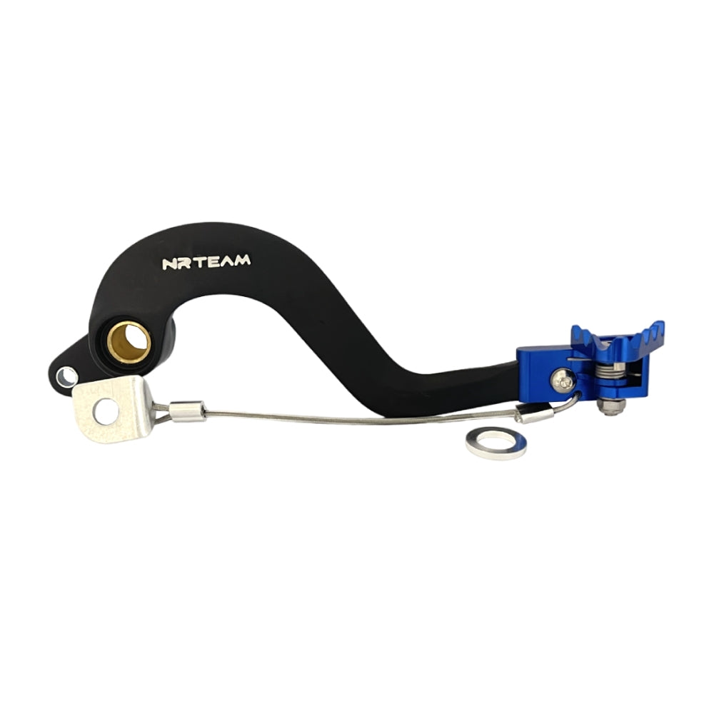 NRTeam Pedale freno posteriore forgiato Fantic 125 XE 2021-2025 Blu