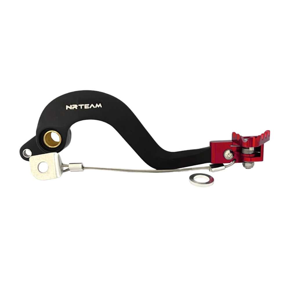 NRTeam Pedale freno posteriore forgiato Fantic 125 XE 2021-2025 Rosso