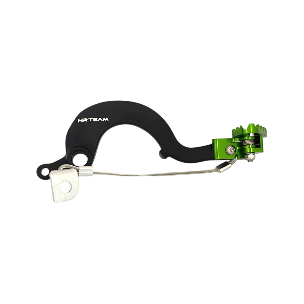 NRTeam Pedale freno posteriore forgiato Kawasaki KX 125 2004-2008 Verde