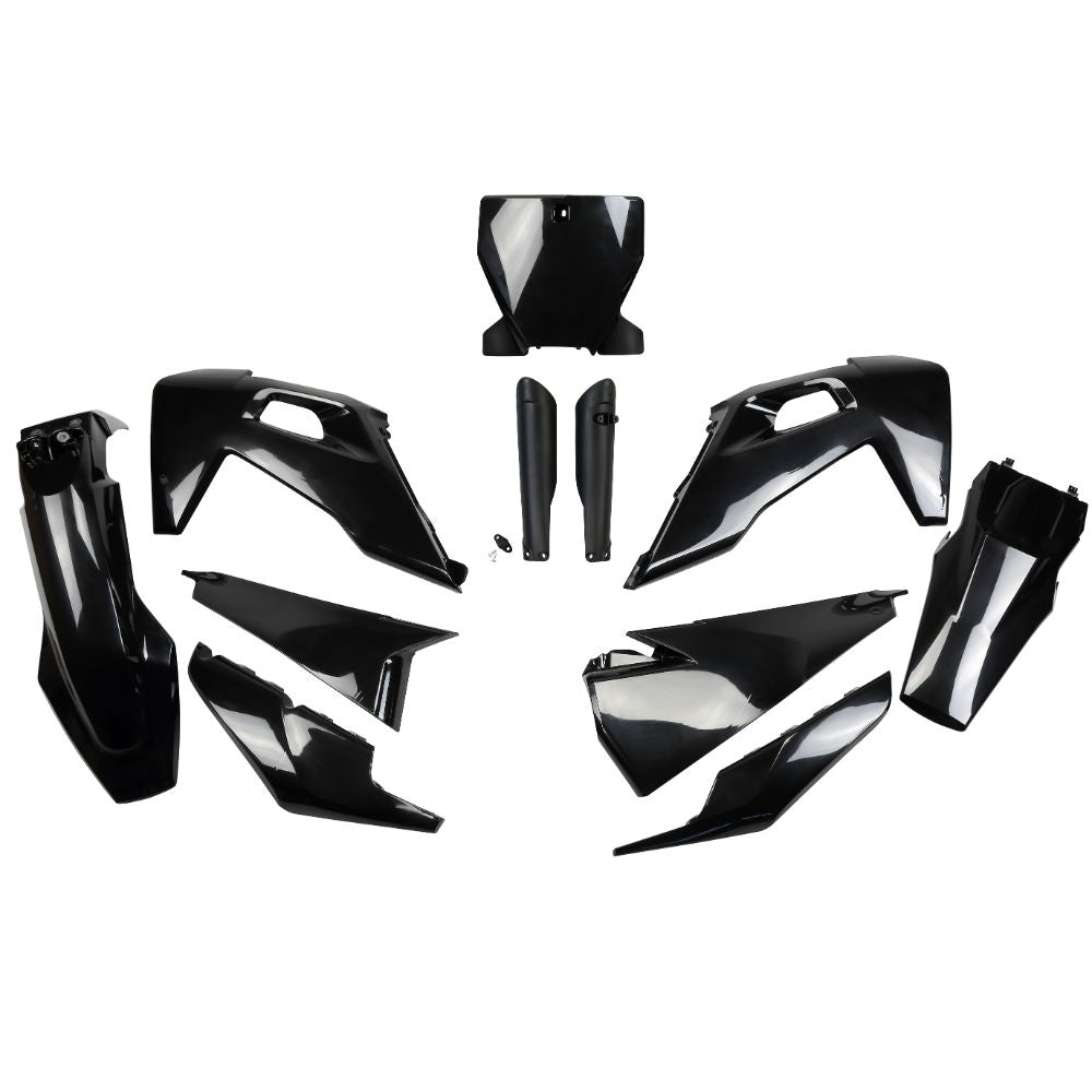 UFO Plast Kit plastiche completi Husqvarna 125 TC 2019-2022 Nero