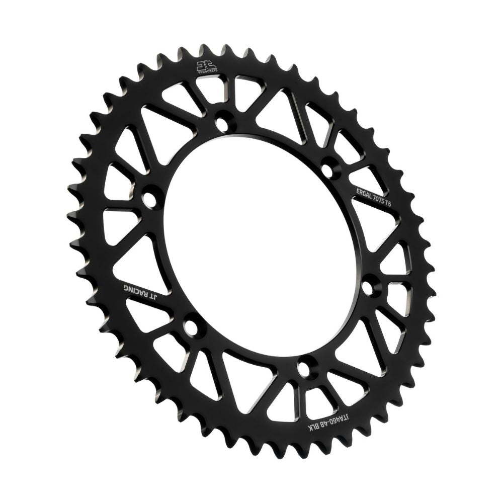 JT Sprockets Corona in Ergal scaricate Kawasaki KX 125 1980-2008 Nero