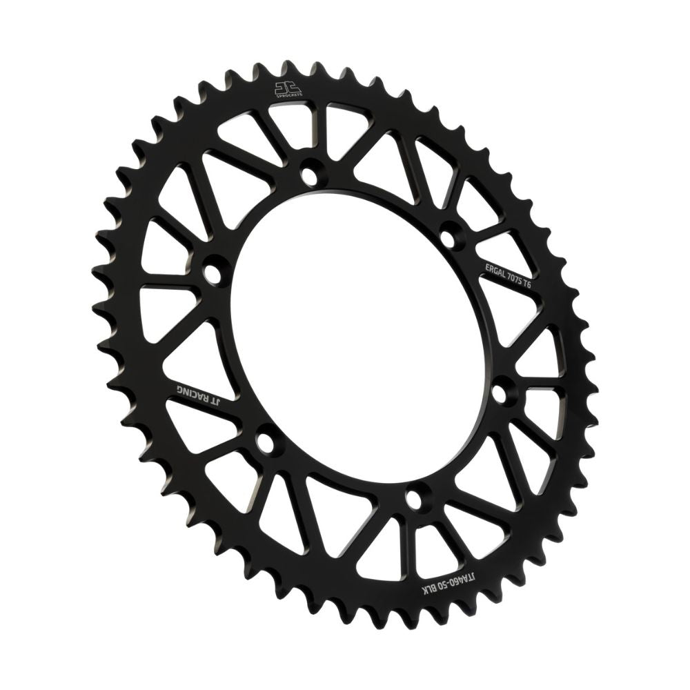 JT Sprockets Corona in Ergal scaricate Kawasaki KX 125 1980-2008 Nero