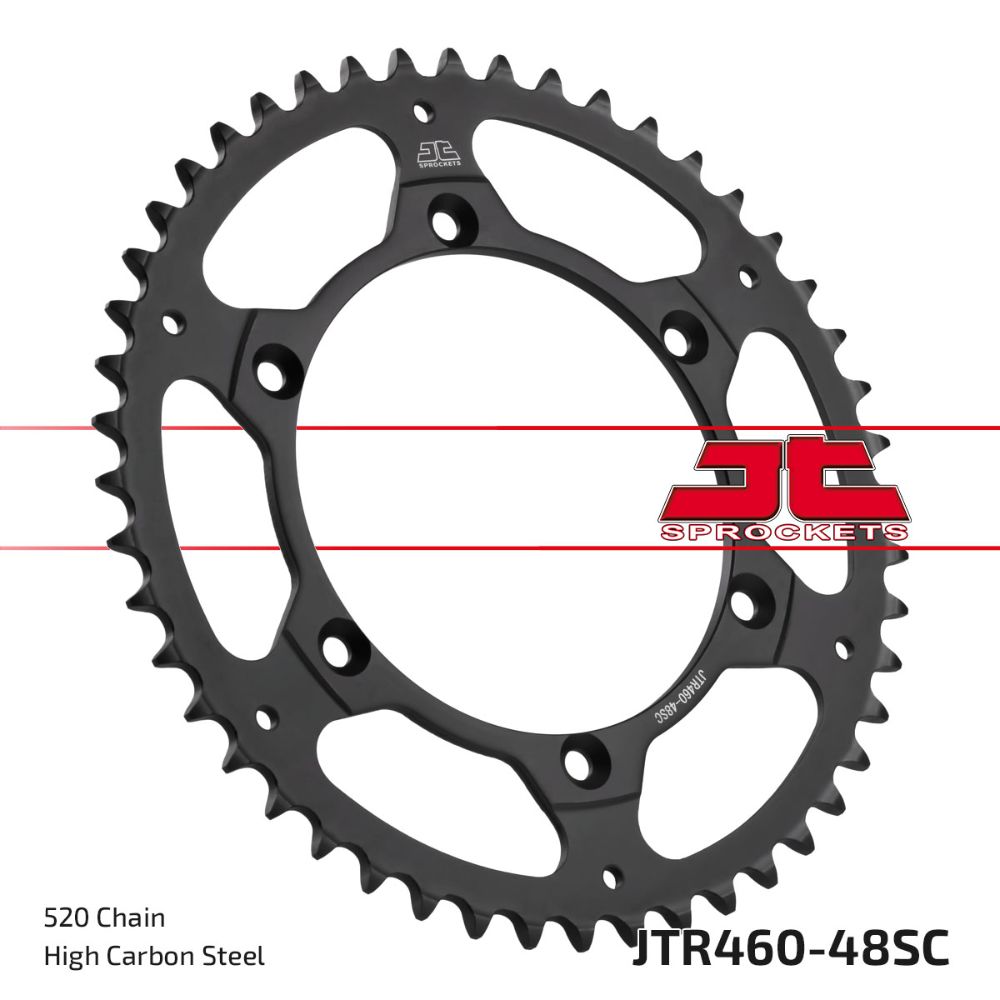 JT Sprockets Corona in acciaio Kawasaki KX 125 1980-2008