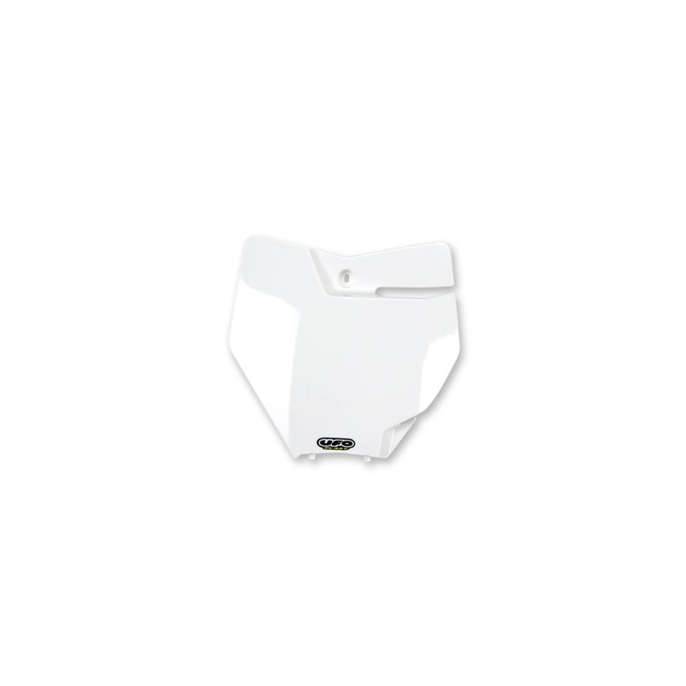 UFO Plast Tabella portanumero KTM 125 SX 2016-2018 anteriore Bianco