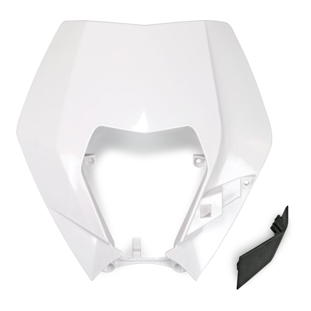 UFO Plast Plastica portafaro KTM 125 EXC 2009-2013 anteriore Bianco
