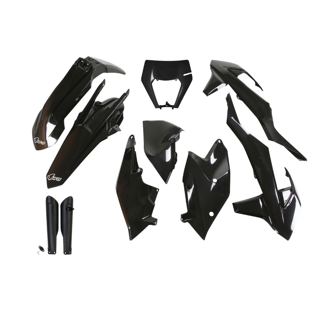 UFO Plast Kit plastiche completi KTM 125 XC-W 2017-2019 Nero