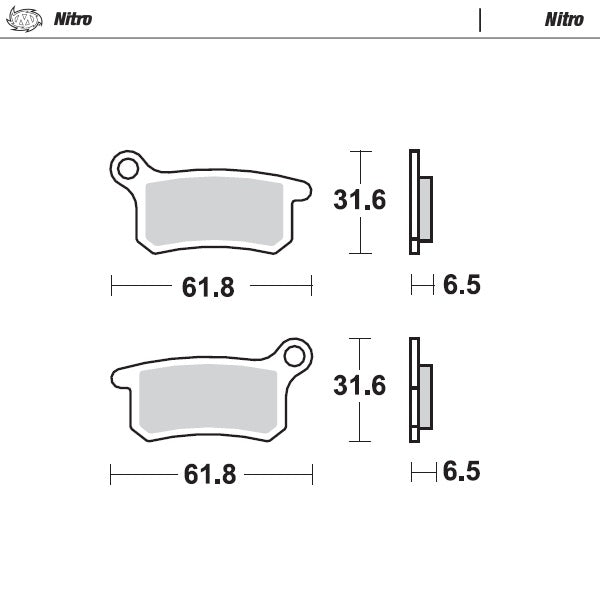 Moto Master Pastiglie freno GasGas 65 MC 2021-2022 nitro