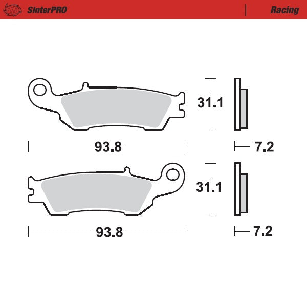 Moto Master Pastiglie freno Fantic 125 XE 2021-2022 racing