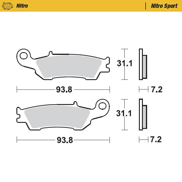 Moto Master Pastiglie freno Fantic 125 XE 2021-2022 nitro