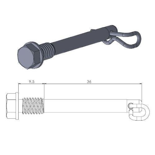 Moto Master Perno pastiglie pinza freno Husqvarna 85 TC 2014-2020 posteriore