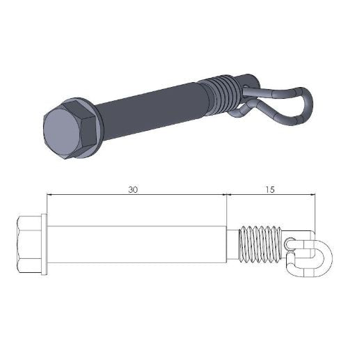 Moto Master Perno pastiglie pinza freno Husqvarna 85 TC 2014-2020 anteriore