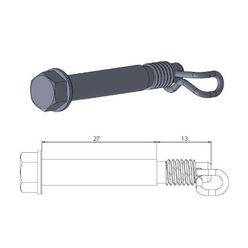 Moto Master Perno pastiglie pinza freno GasGas 65 MC 2021-2022 posteriore