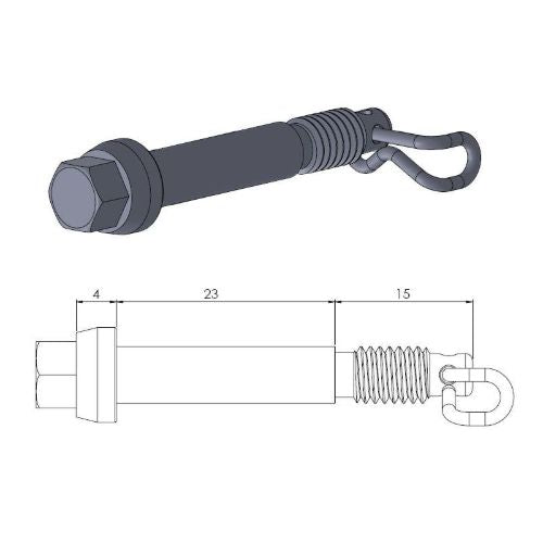 Moto Master Perno pastiglie pinza freno GasGas 65 MC 2021-2022 anteriore